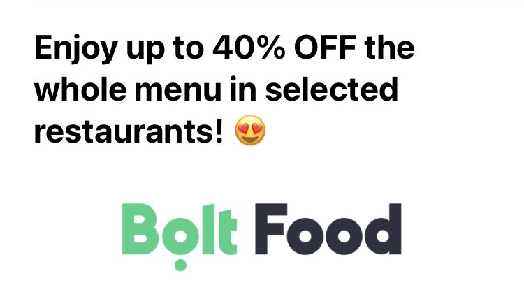 Food Delivery Wars – Bolt 40% off
